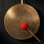 Mantra Resonance – Nepalese Hand-Engraved Six-Syllable Mantra Brass Gong