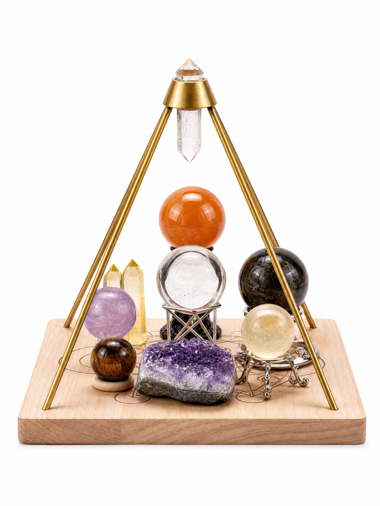 Vogel Crystal Pyramid Energy Matrix | Sacred Geometry Energy Field Generator