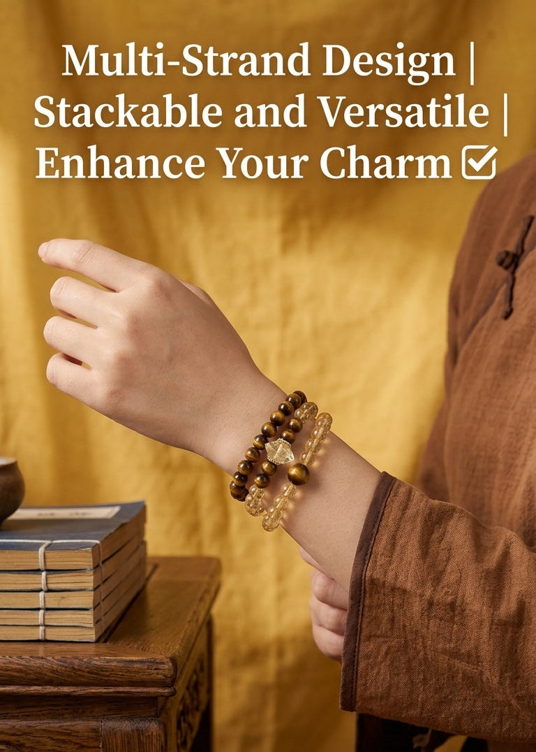 Wealth & Willpower Double-Layer Mala Bracelet