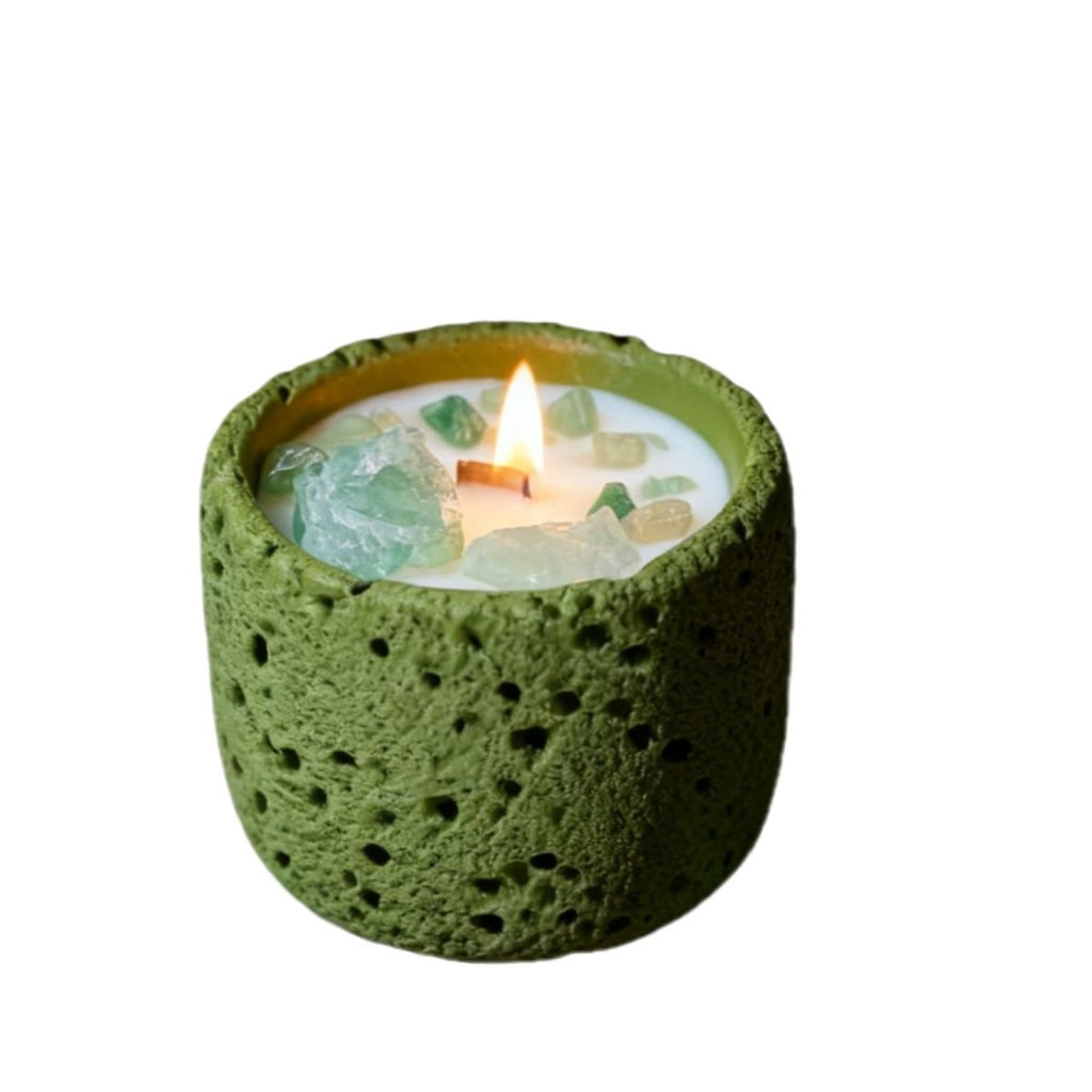 Earth Chakra – Crystal-Infused Aromatherapy Candle
