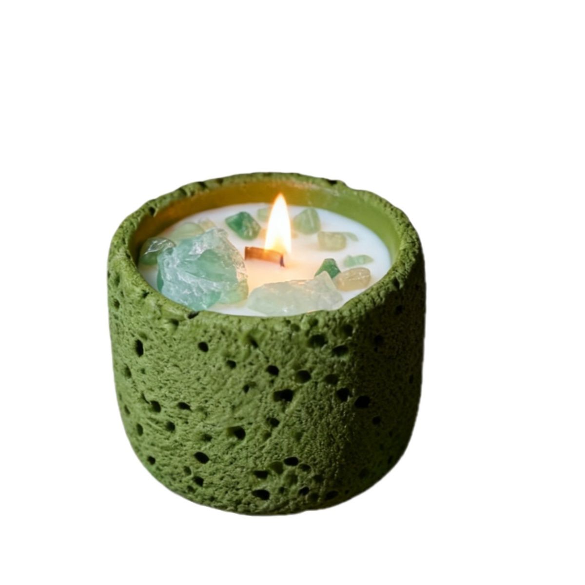 Earth Chakra – Crystal-Infused Aromatherapy Candle