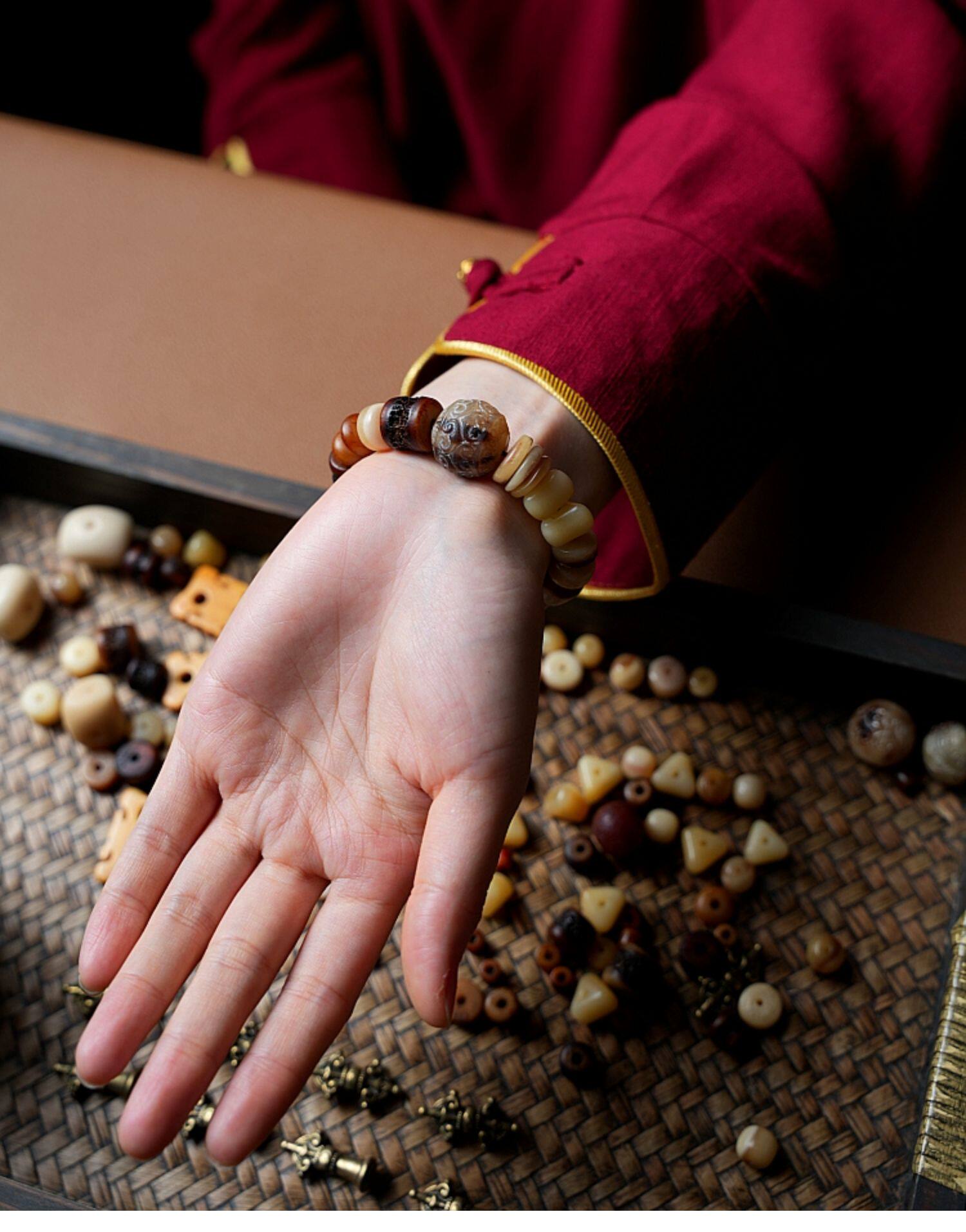 The Bone Totem – Multi‑Treasure Himalayan Mala