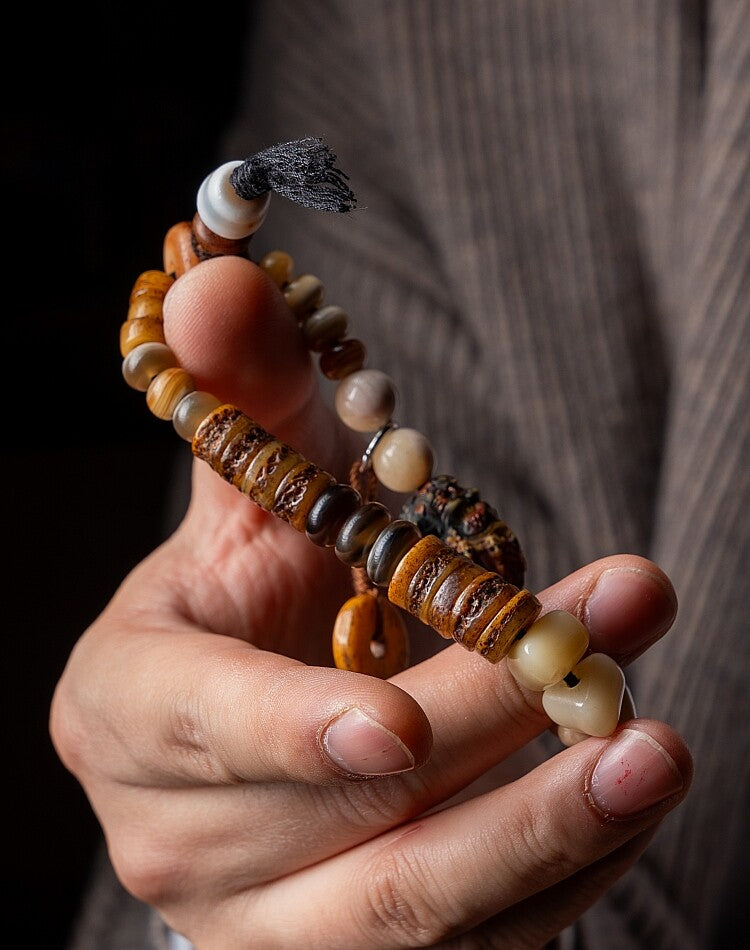 The Bone Totem – Multi‑Treasure Himalayan Mala