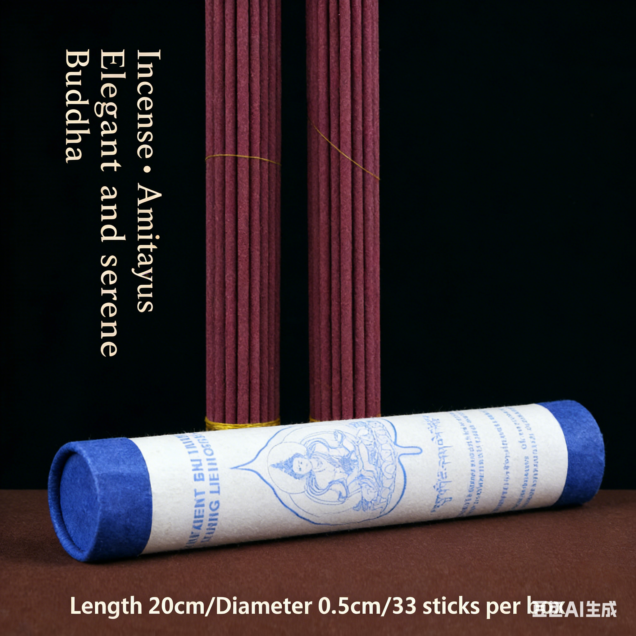 The Leaf of Enlightenment – Hand‑Rolled Tibetan Incense Sticks