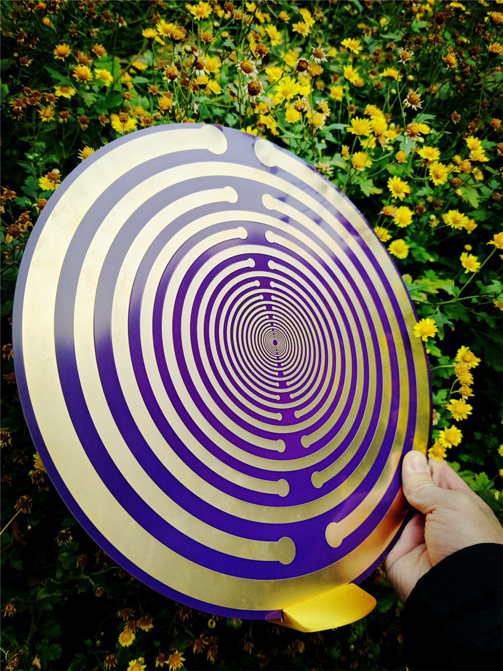 Sacred Geometric Energy Disk, Imported 33cm MWO Polarizing Disk, Lakhovsky Frequency, Purifying Space Energy Field