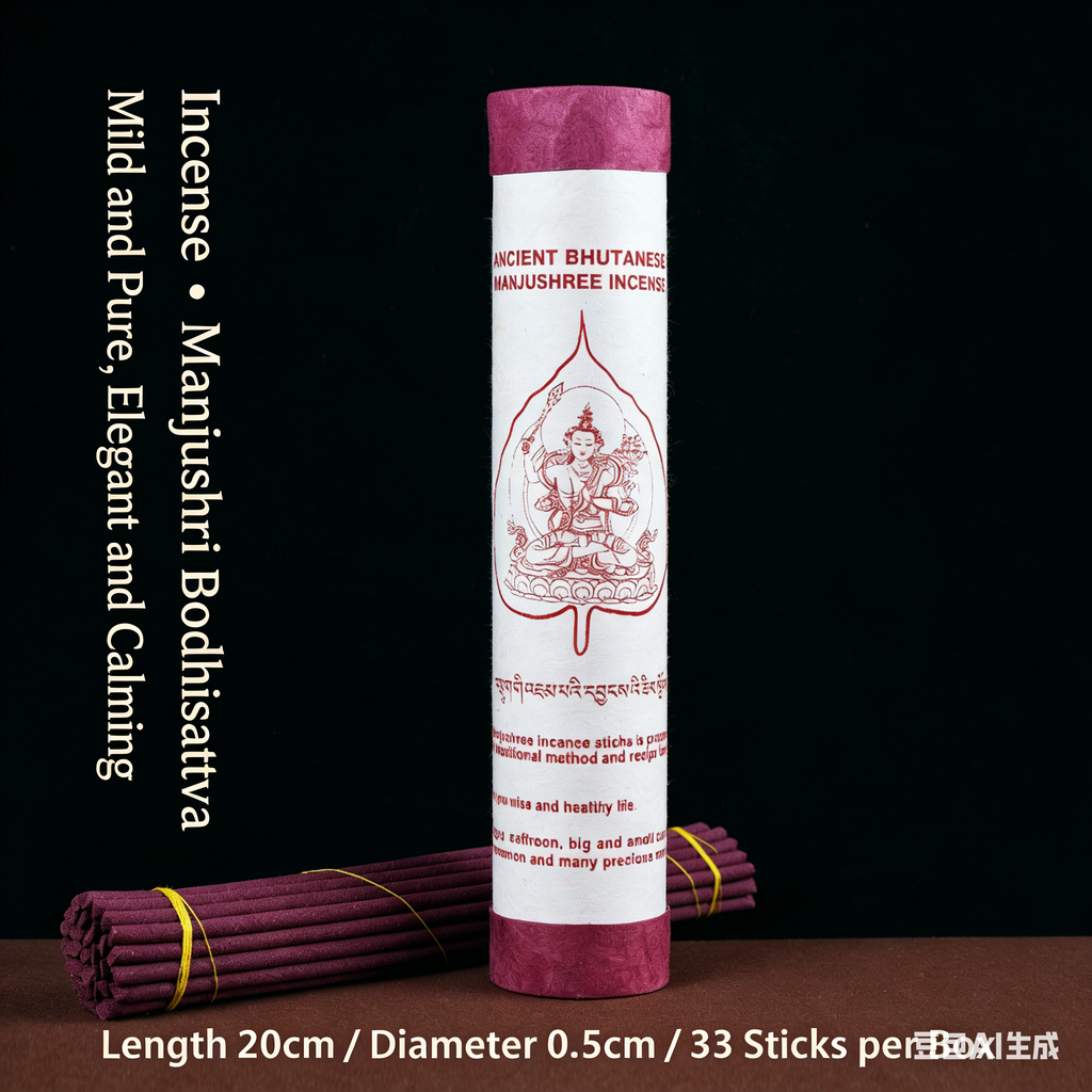 The Leaf of Enlightenment – Hand‑Rolled Tibetan Incense Sticks