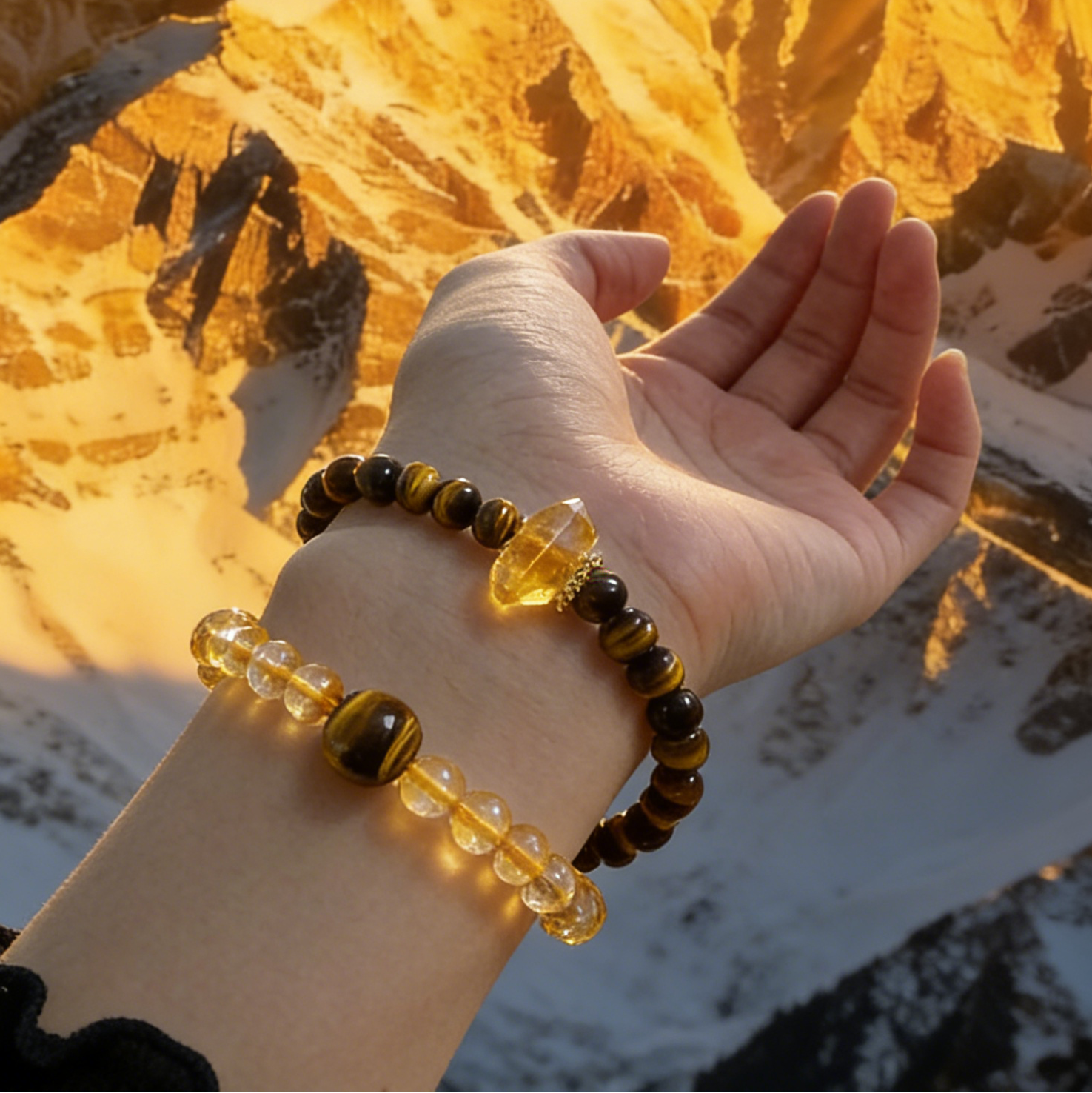 Wealth & Willpower Double-Layer Mala Bracelet