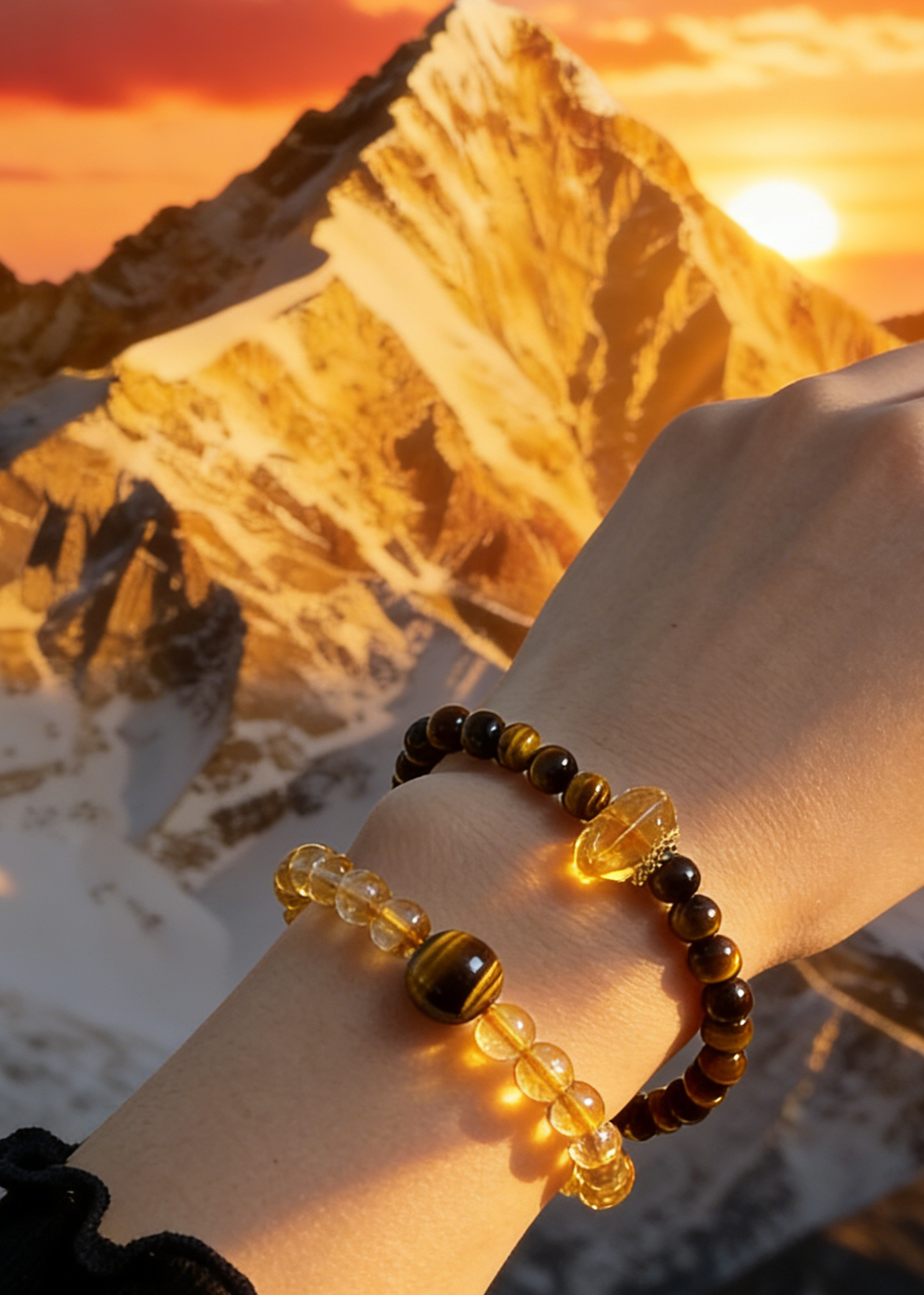 Wealth & Willpower Double-Layer Mala Bracelet