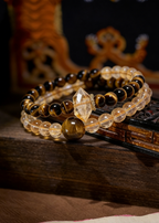 Wealth & Willpower Double-Layer Mala Bracelet