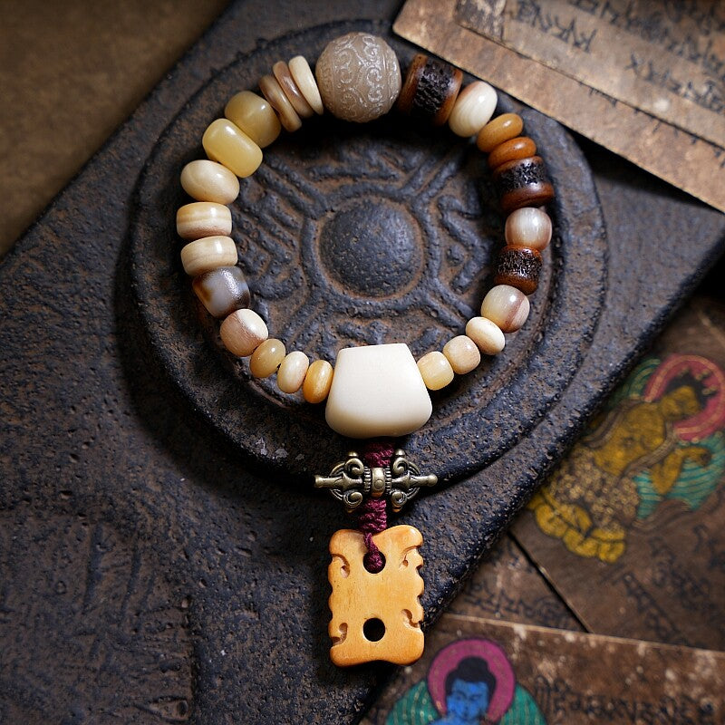 The Bone Totem – Multi‑Treasure Himalayan Mala