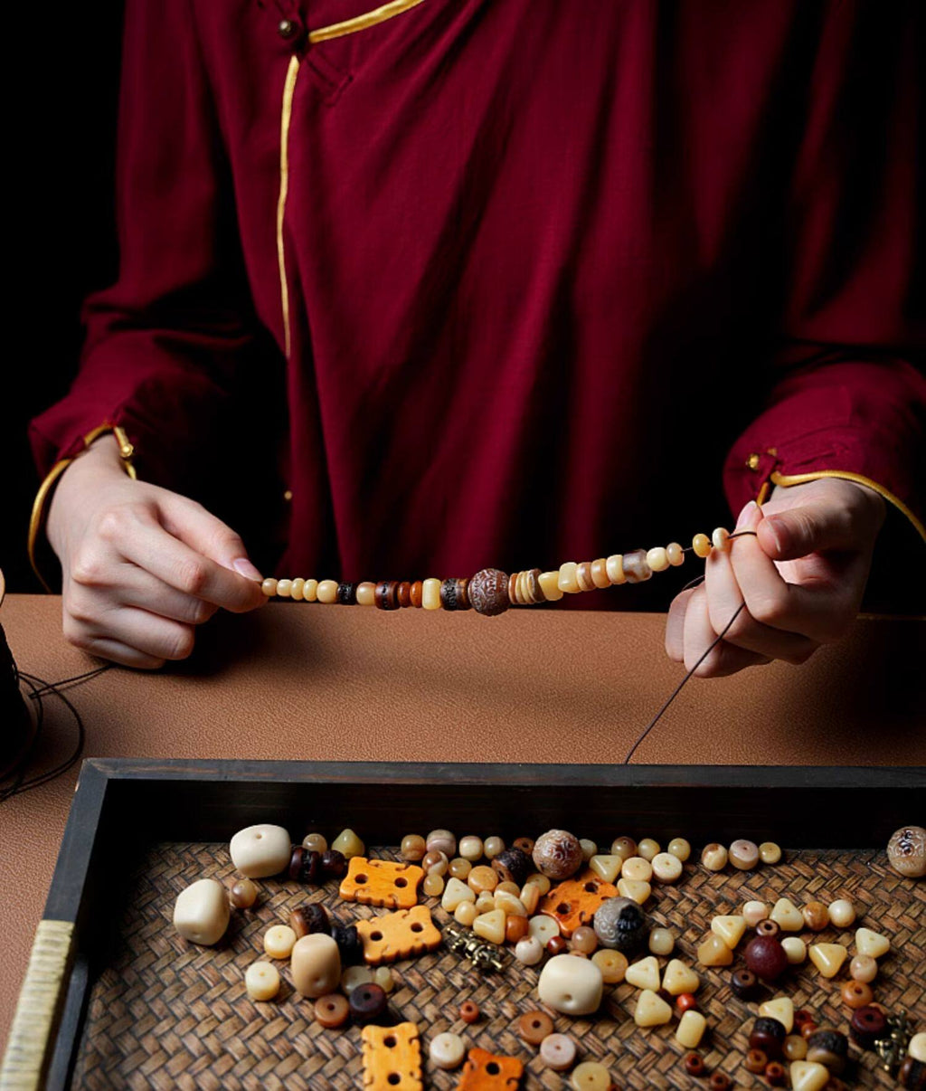 The Bone Totem – Multi‑Treasure Himalayan Mala