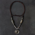The Alchemist's Strand – Nepalese Medicinal Dzi Mala Necklace
