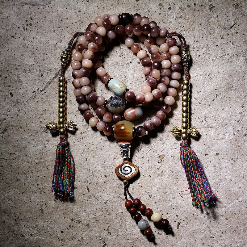 The Nomad's Bone – 108‑Bead Camel Bone Mala