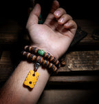 The Ancient Bone Mala – Aged Yak Bone Ritual Bracelet