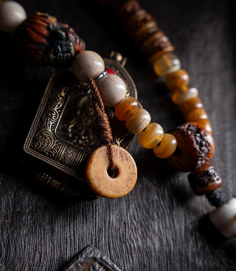 The Bone Totem – Multi‑Treasure Himalayan Mala