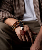 The Horn Mala – 108 Beads of Himalayan Sheep Horn