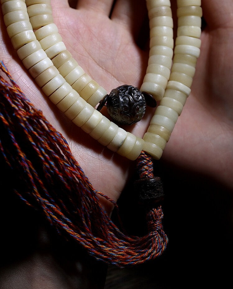 The Highland Bone Mala – 108 Beads of Himalayan Yak Bone