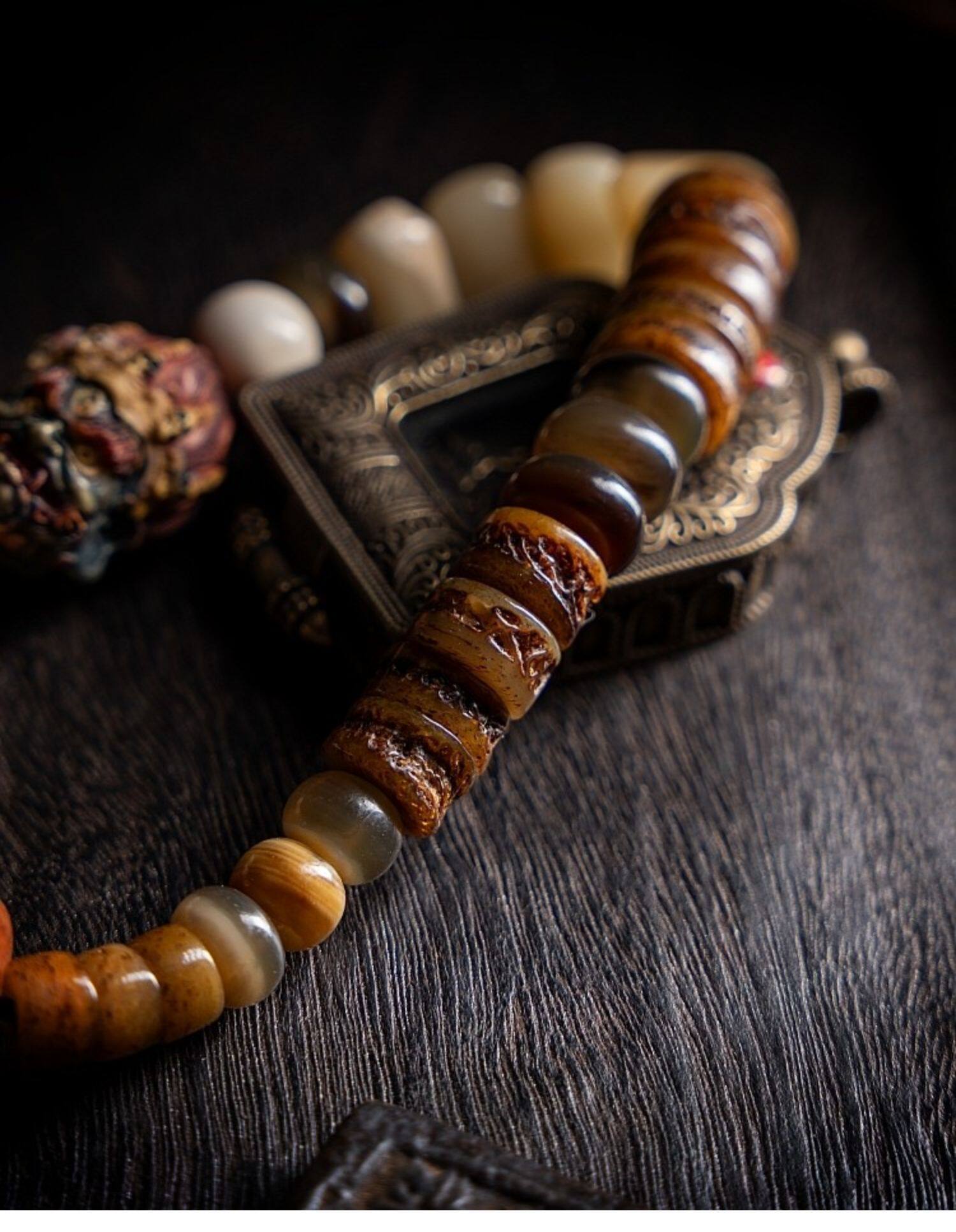 The Bone Totem – Multi‑Treasure Himalayan Mala