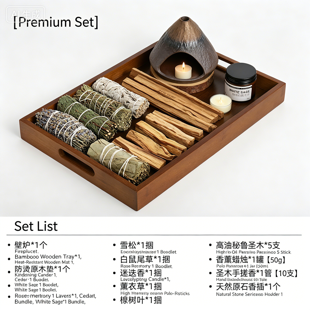 Mountain Hearth Sanctuary – Natural Smudge & Purification Set