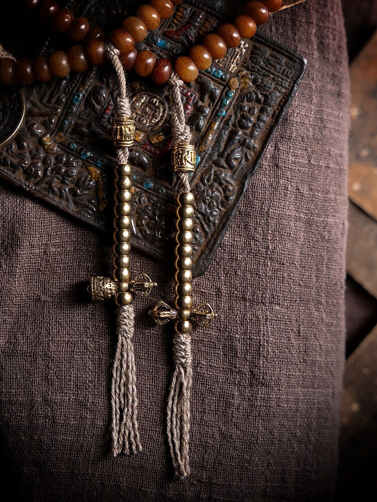 The Eternal Bond – Hand-Carved Aged Yak Bone Mala