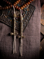 The Eternal Bond – Hand-Carved Aged Yak Bone Mala
