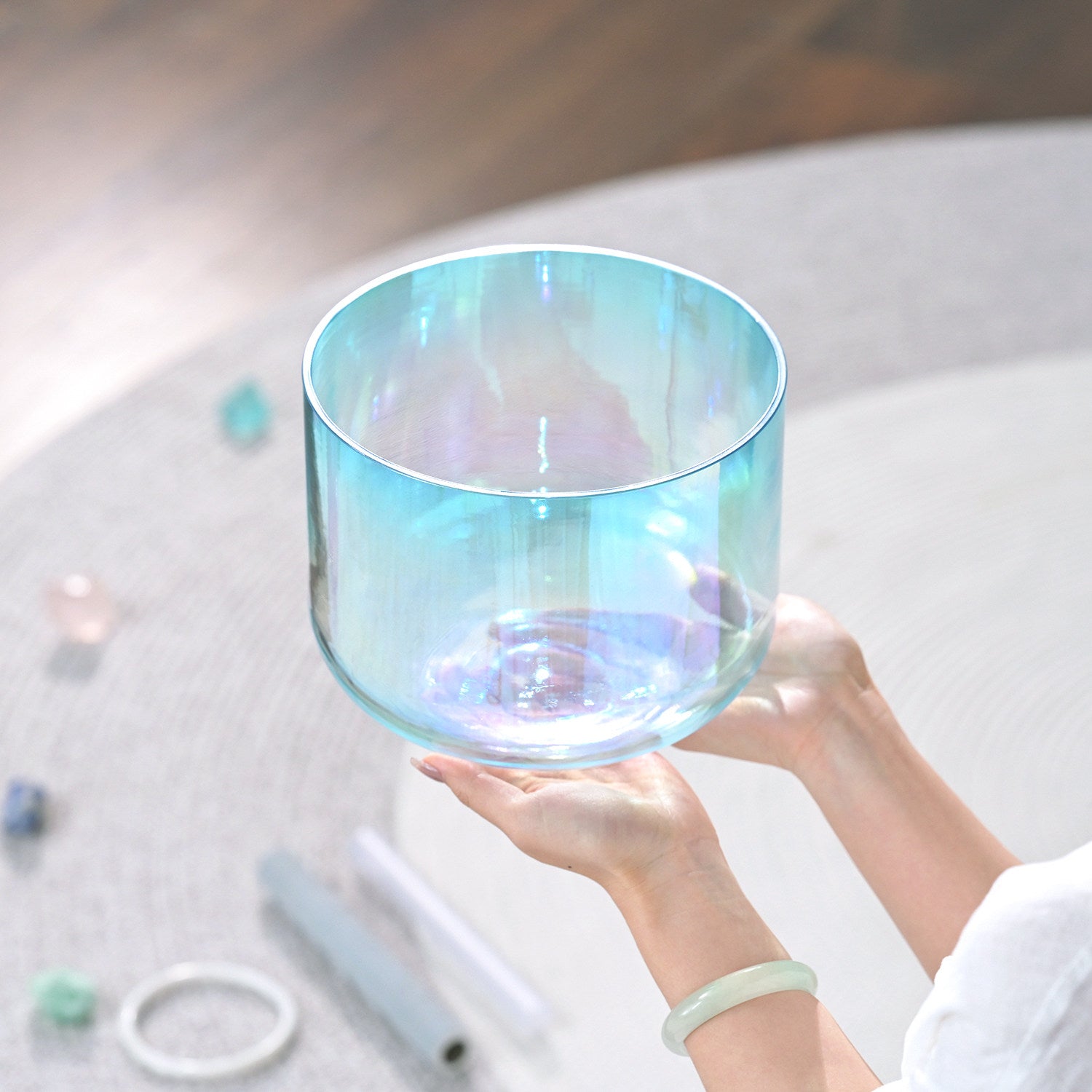 The Glacial Chalice – Aurora Alchemy Crystal Singing Bowl
