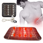 Intelligent temperature-controlled jade heating seat cushion with far-infrared therapy