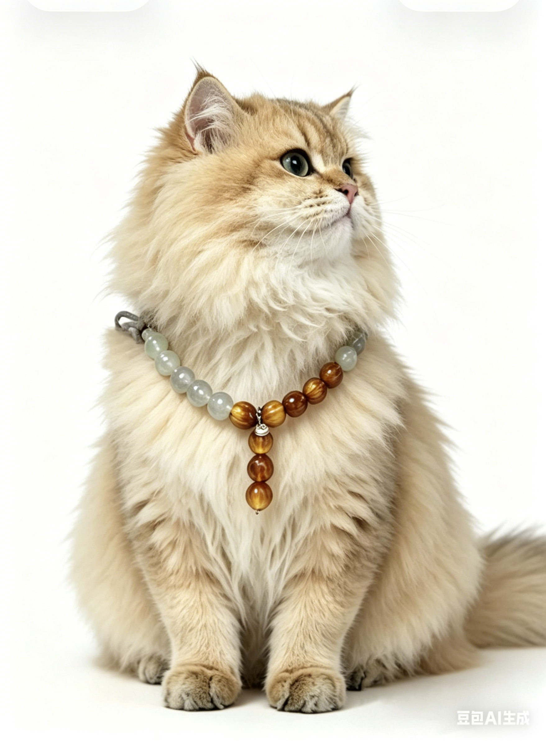 Vintage Tea Glow – Agate & Crystal Pet Guardian Necklace