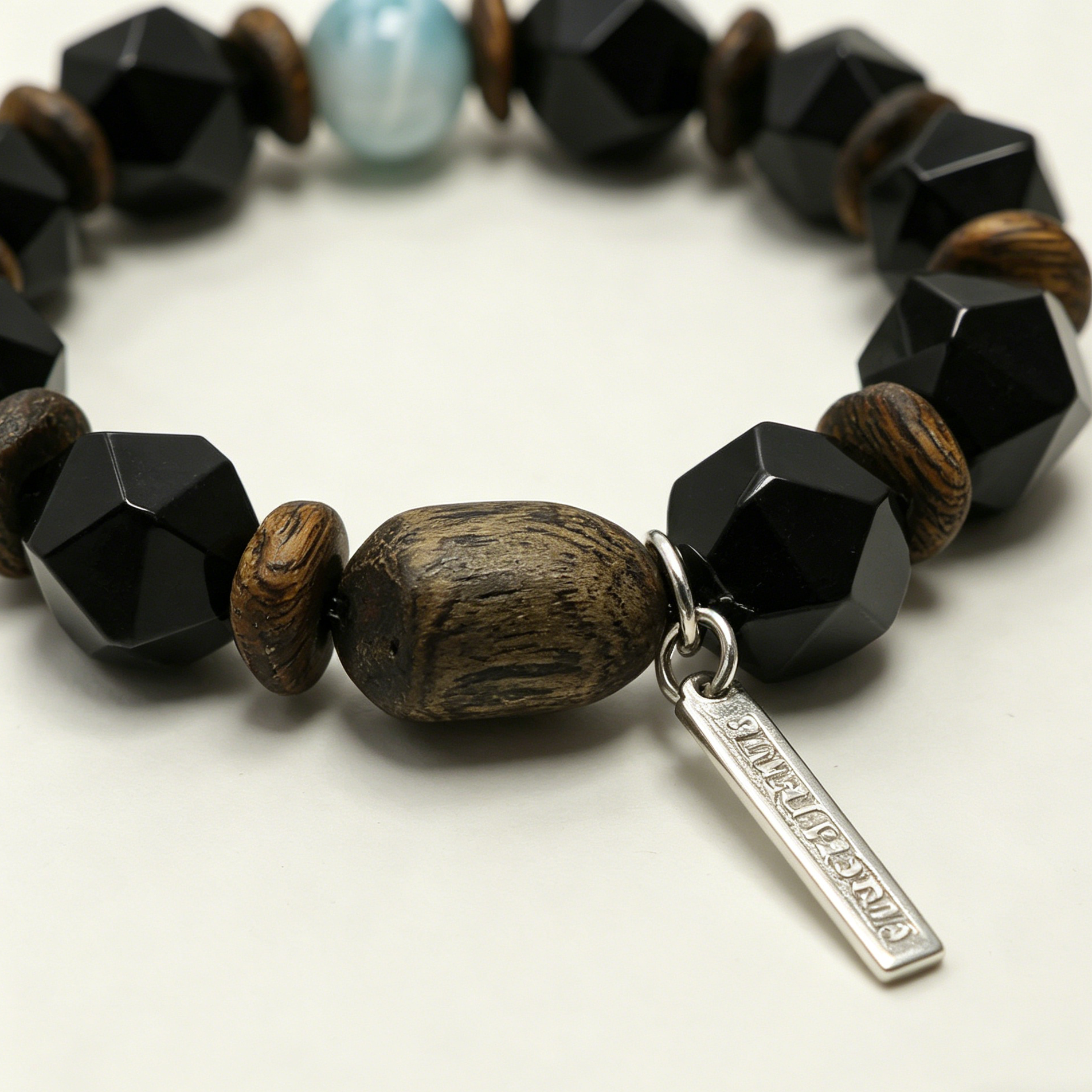 Obsidian Abyss & Ocean Breeze – Unisex Energy Bracelet