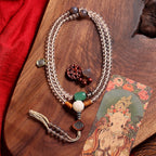 White Tara Mala – 108 Beads of Himalayan Opal