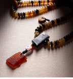 The Horn Mala – 108 Beads of Himalayan Sheep Horn