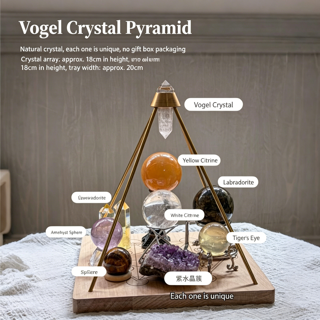 Vogel Crystal Pyramid Energy Matrix | Sacred Geometry Energy Field Generator