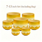 Celestial Gilding | 24K Gold-Infused 432Hz Wealth & Abundance Singing Bowl Set (Elite Edition)
