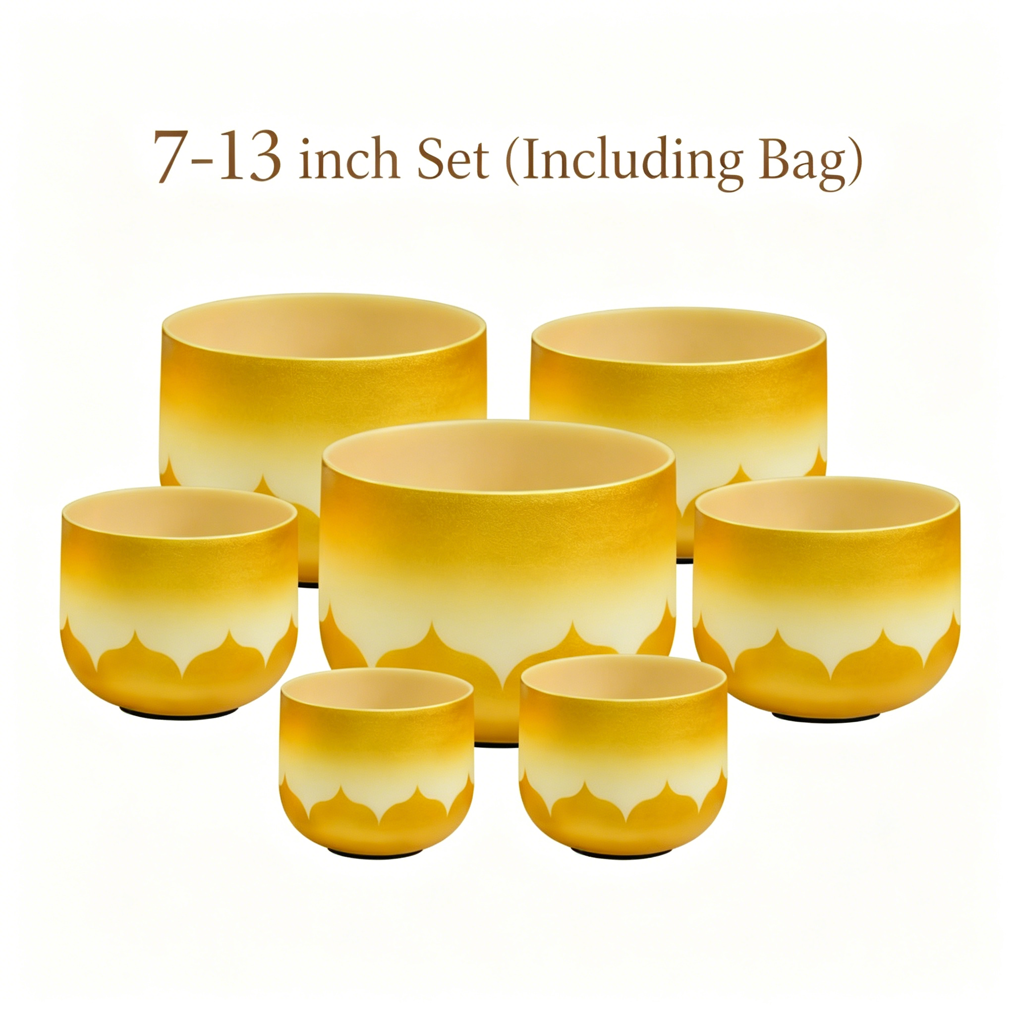 Celestial Gilding | 24K Gold-Infused 432Hz Wealth & Abundance Singing Bowl Set (Elite Edition)