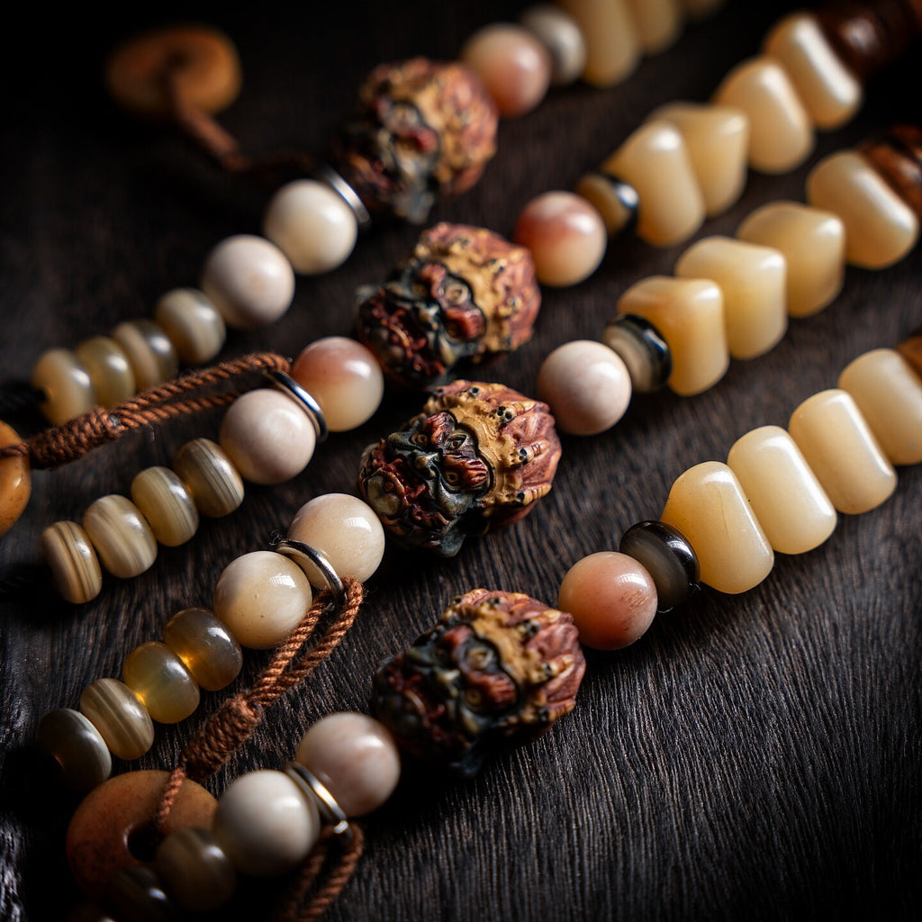 The Bone Totem – Multi‑Treasure Himalayan Mala
