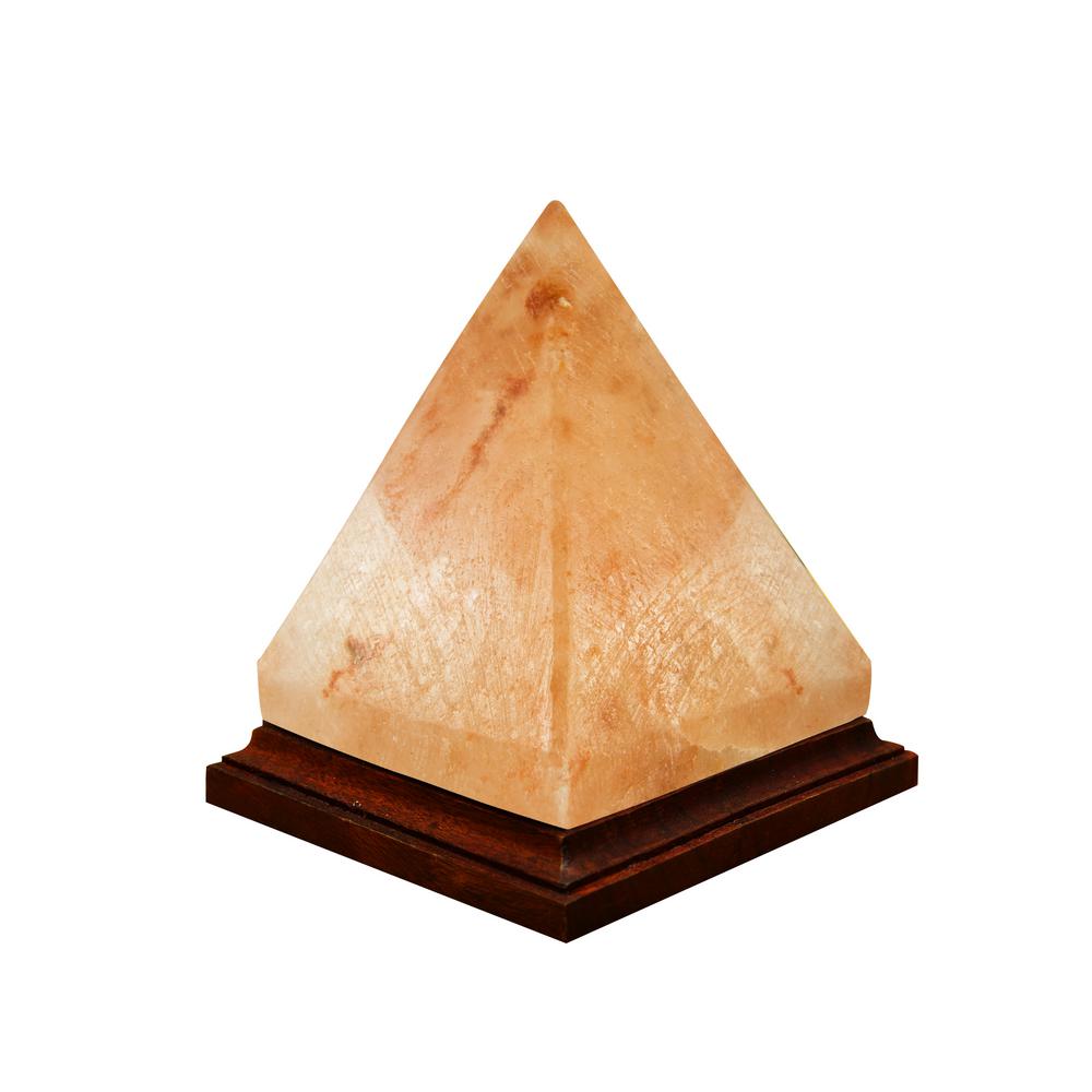 Natural Himalayan Pyramid Salt Lamp | Air Purifier · Attracting Wealth and Gathering Energy Decorative Item