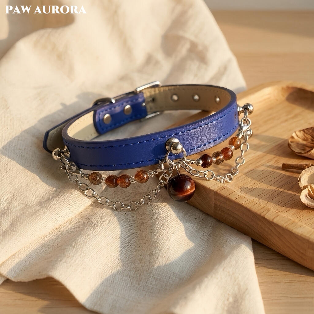 The Boho Guardian | Red Tiger's Eye & Super Seven Leather Collar