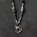 The Alchemist's Strand – Nepalese Medicinal Dzi Mala Necklace