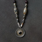 The Alchemist's Strand – Nepalese Medicinal Dzi Mala Necklace