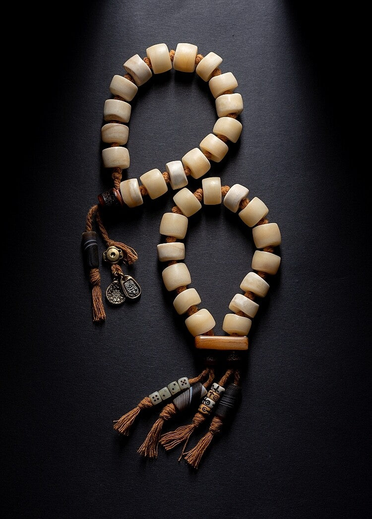 The Primal Bone Mala – Single‑Circle Yak Bone Bracelet