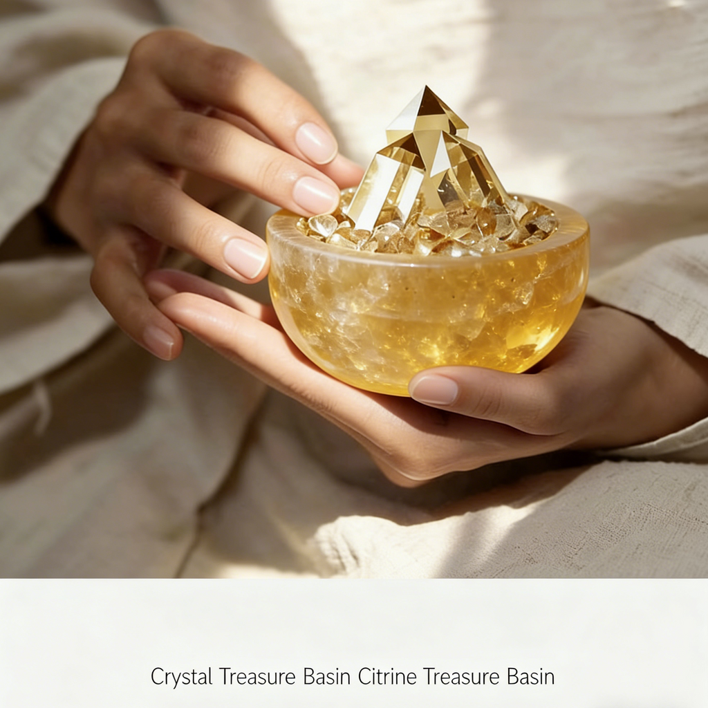 The Abundance Basin – Himalayan Citrine Treasure Vessel