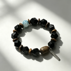 Obsidian Abyss & Ocean Breeze – Unisex Energy Bracelet