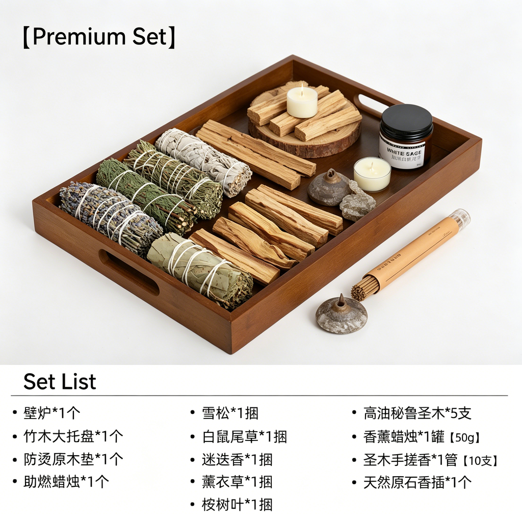 Mountain Hearth Sanctuary – Natural Smudge & Purification Set