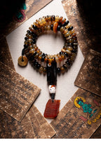 The Horn Mala – 108 Beads of Himalayan Sheep Horn