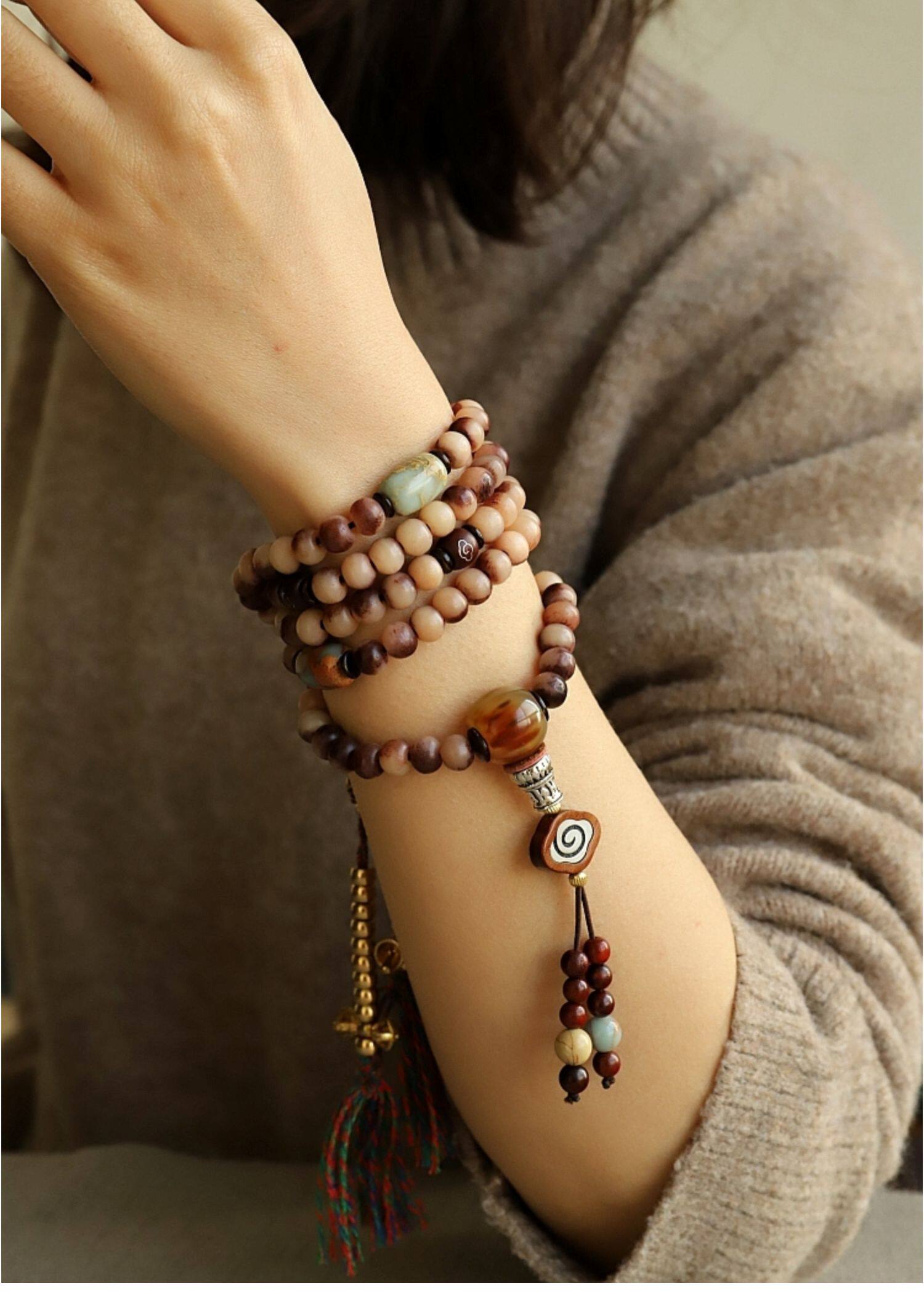The Nomad's Bone – 108‑Bead Camel Bone Mala