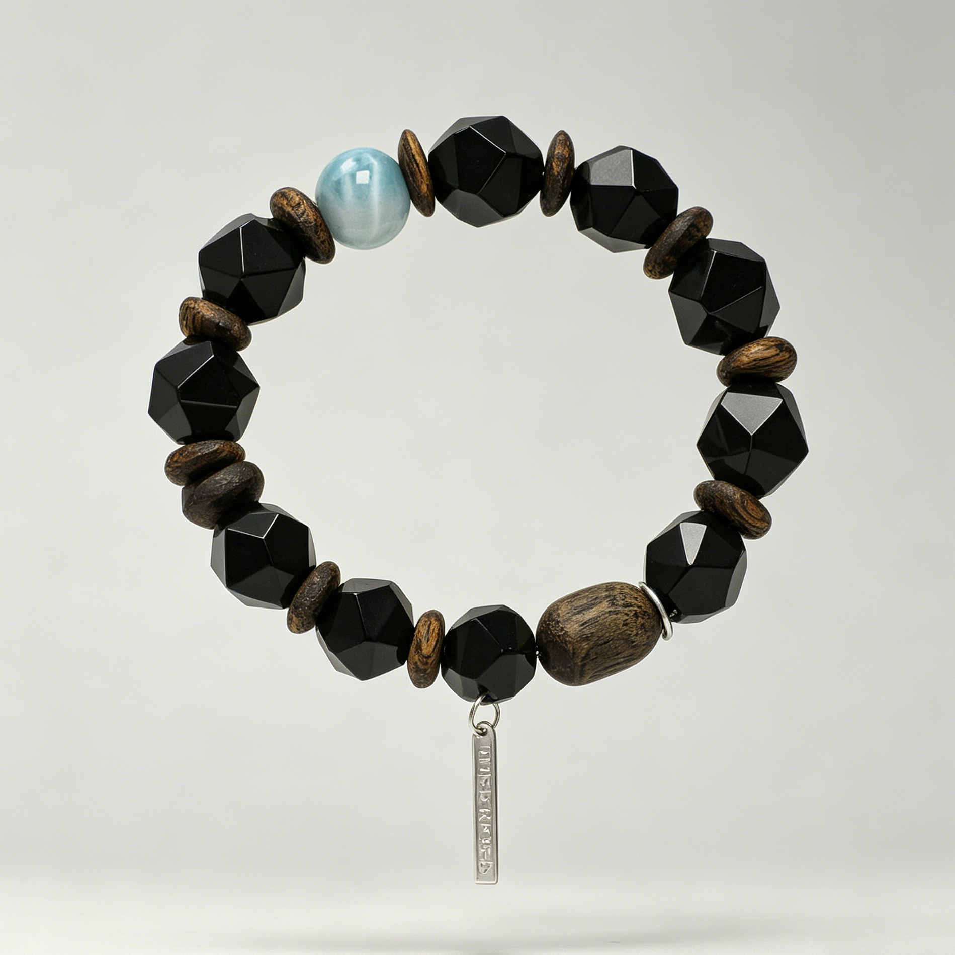Obsidian Abyss & Ocean Breeze – Unisex Energy Bracelet