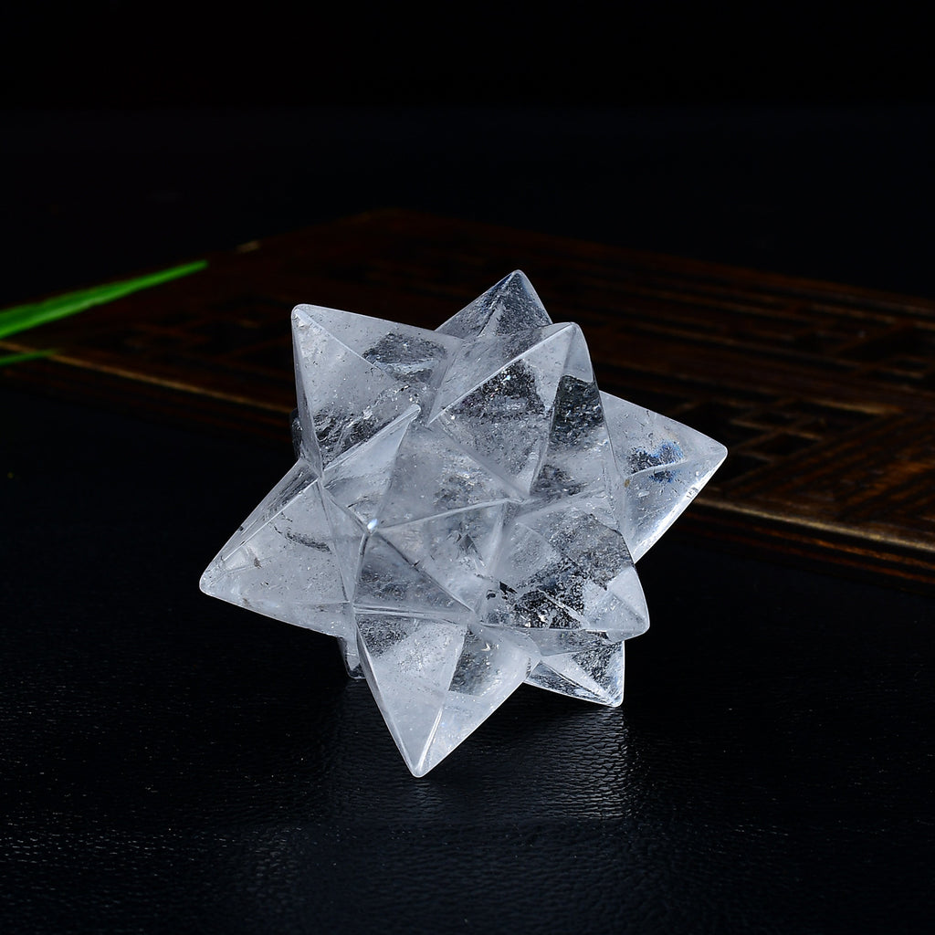 Mer-Ka-Ba 144 Handheld Temple | Himalayan Clear Quartz Meditation Sculpture