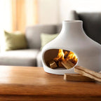 White Flame Sanctuary – Ceramic Palo Santo Holder & Burner