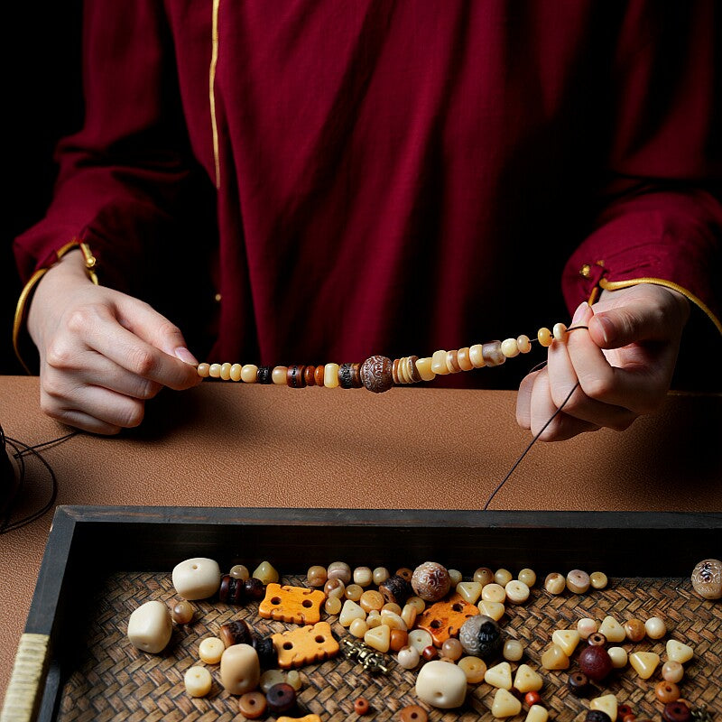 The Bone Totem – Multi‑Treasure Himalayan Mala