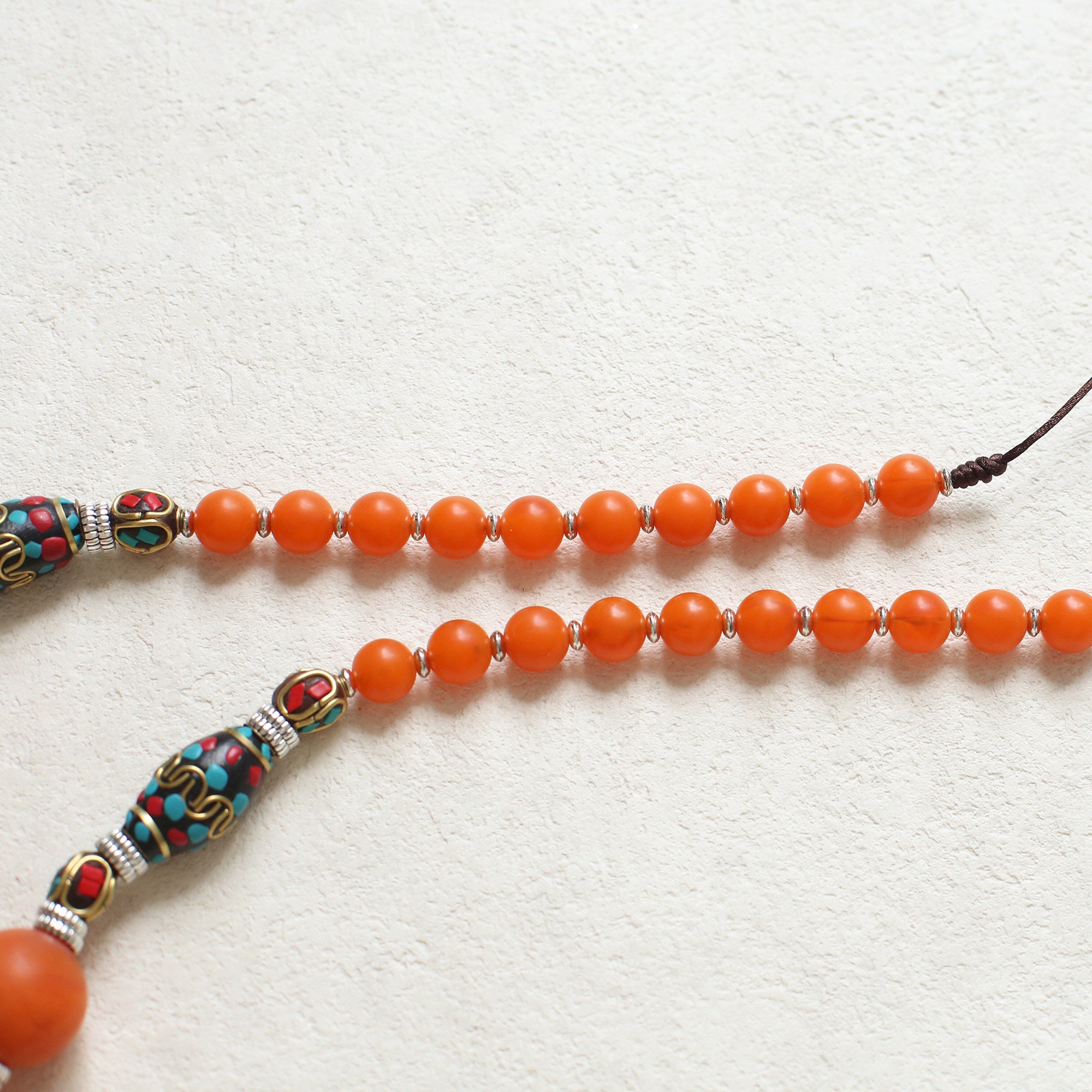 The Amber Sun – Hand‑Knotted Tibetan Honey Amber Necklace
